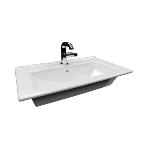 حوض مغسلة بدور3000  الخزف السعودي اوف وايت